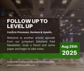 Confirm Processes, Reviews and Upsells