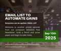Retention can be Spelled, EMAIL LIST